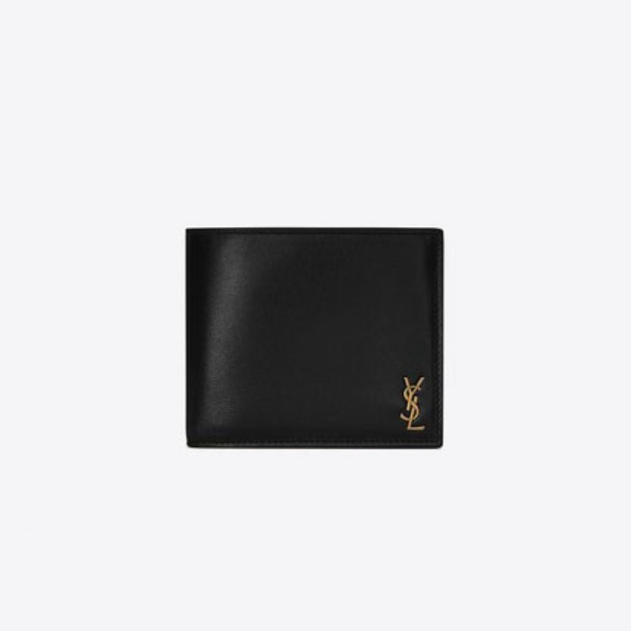 유럽직배송 입생로랑 SAINT LAURENT Tiny monogram EAST/WEST wallet with coin purse in shiny leather 61019302G0W1000