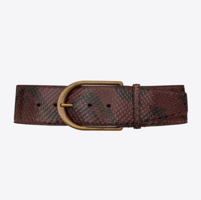 유럽직배송 입생로랑 SAINT LAURENT Chic corset belt in crocodile-embossed leather 61978306A0B6596