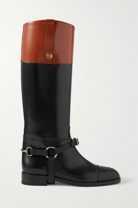 유럽직배송 구찌 롱부츠 GUCCI Zelda two-tone leather knee boots 30629810019426849