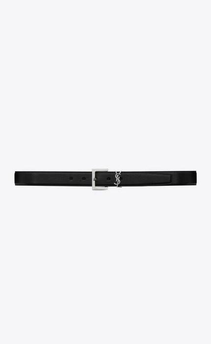 유럽직배송 입생로랑 남성벨트 SAINT LAURENT monogram belt in black leather 634440BRM0E1000