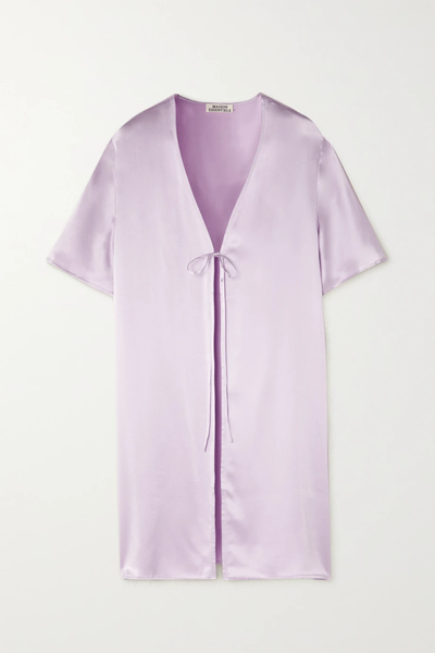 유럽직배송 MAISON ESSENTIELE Silk-satin pajama shirt 36856120585516848