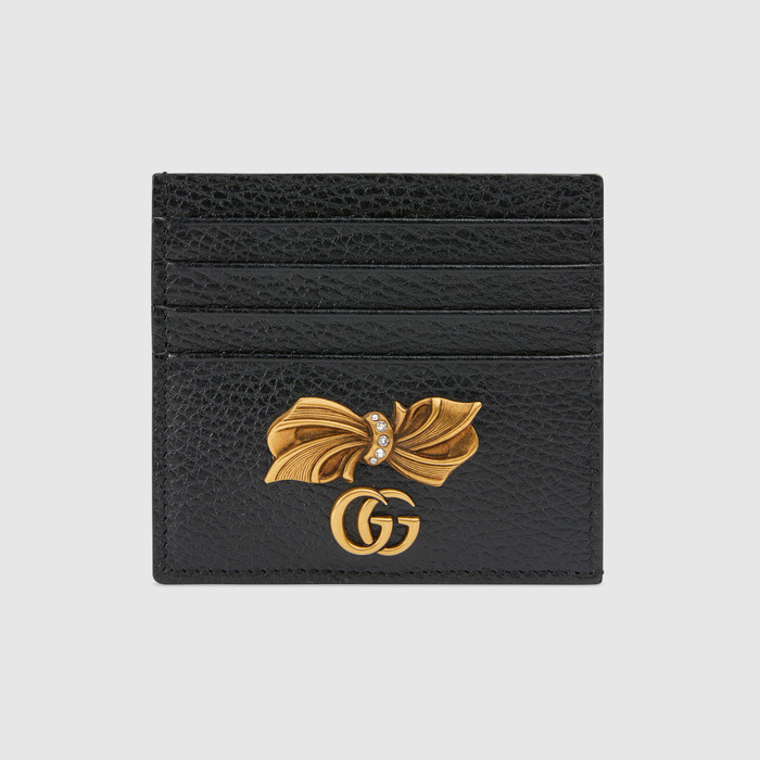 유럽직배송 구찌 GUCCI Leather card case with bow 524305CAOXT1163