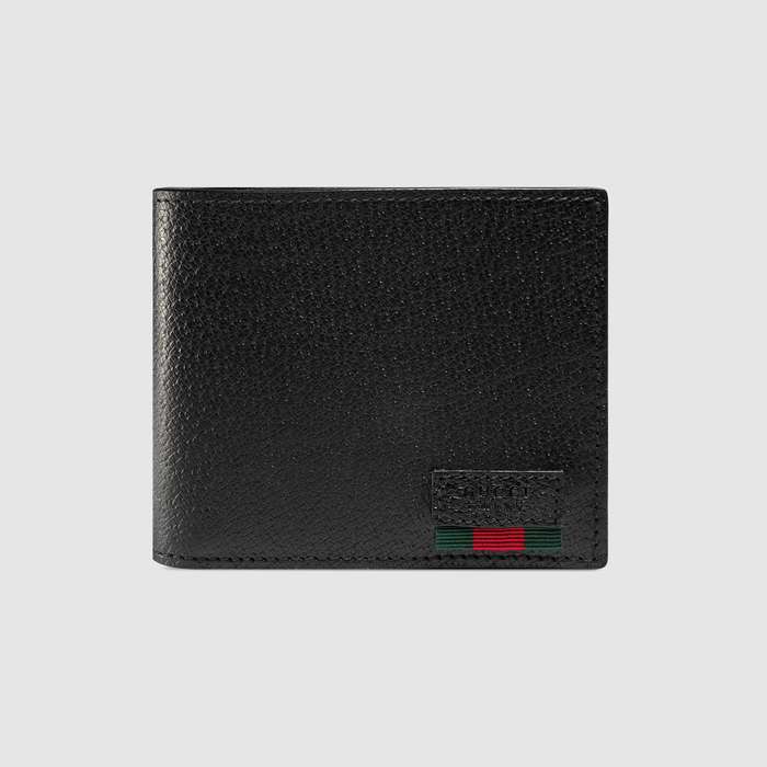 유럽직배송 구찌 GUCCI Leather bi-fold wallet with Web 428749DJ21T1060