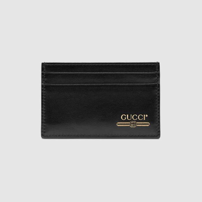 유럽직배송 구찌 GUCCI Leather card case with Gucci logo 5475960YA0G1000