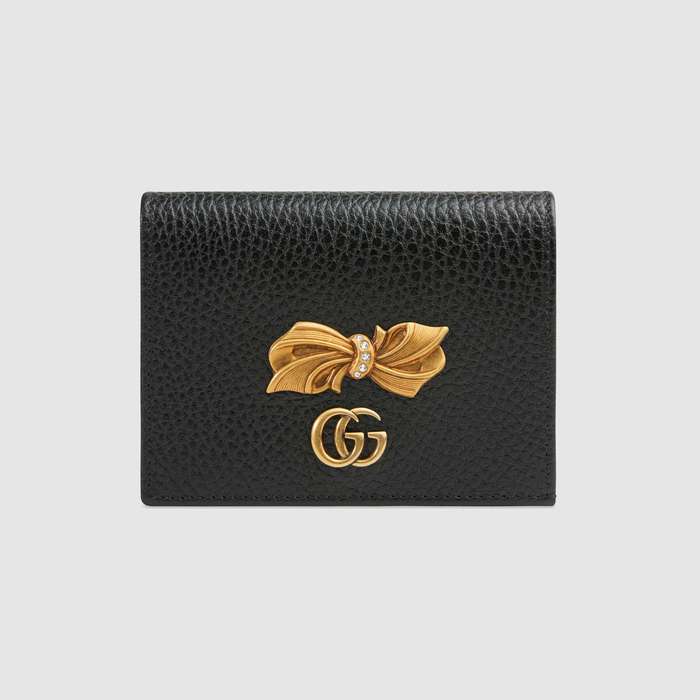 유럽직배송 구찌 GUCCI Leather card case wallet with bow 524289CAOXT1163
