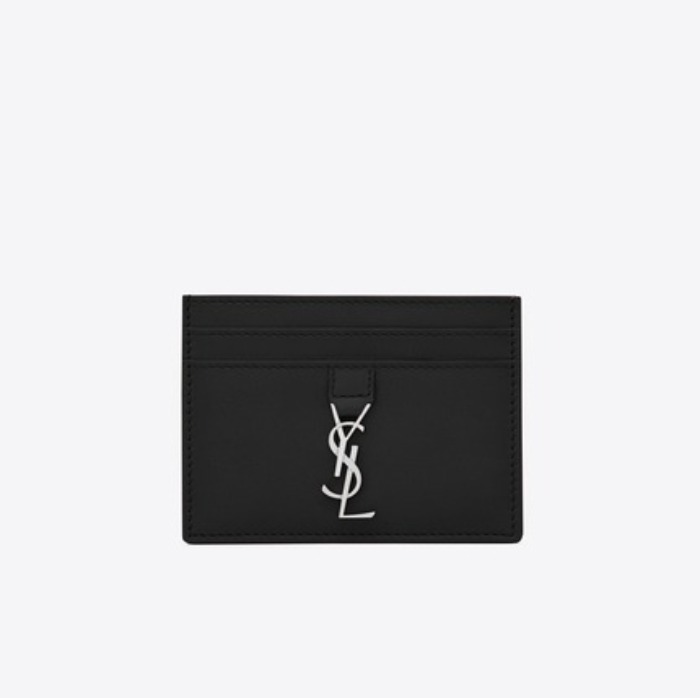 유럽직배송 입생로랑 SAINT LAURENT YSL Line card case in smooth leather 423480BJ50N1000