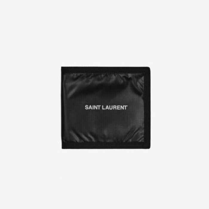 유럽직배송 입생로랑 SAINT LAURENT NUXX E/W wallet in nylon with printed SAINT LAURENT logo 588191HO23Z1054