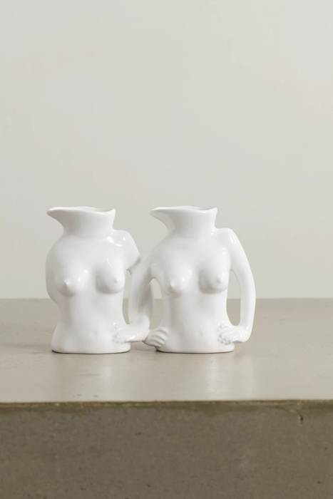 유럽직배송 ANISSA KERMICHE International Women&#039;s Day Titty Committee set of two mini earthenware jugs 6630340699136469