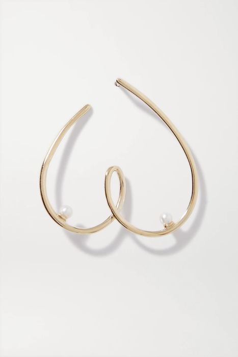 유럽직배송 ANISSA KERMICHE Free the Nip 9-karat gold pearl earring 30828384629495290