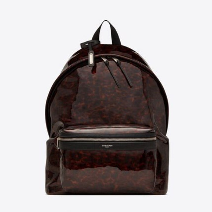 유럽직배송 입생로랑 SAINT LAURENT CITY backpack in tortoiseshell patent leather 5349671PR2F2568