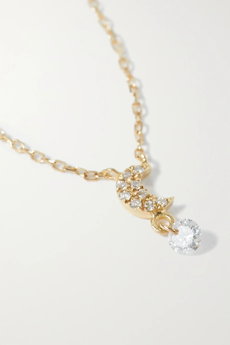 유럽직배송 페르세 목걸이 PERSÉE Luna gold diamond necklace 6630340696268892