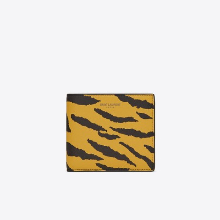 유럽직배송 입생로랑 SAINT LAURENT E/W wallet in grain de poudre embossed zebra print leather 3963071FH4D7268