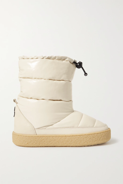 유럽직배송 이자벨마랑 스노우부츠 ISABEL MARANT Zerik leather-trimmed quilted padded patent-vinyl snow boots 6630340699176383