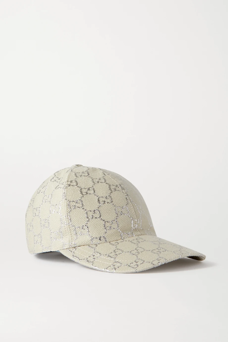 유럽직배송 구찌 GUCCI Metallic wool-blend jacquard baseball cap 29419655932625069