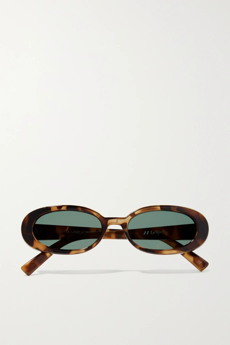 유럽직배송 르스펙스 LE SPECS Outta Love oval-frame tortoiseshell acetate sunglasses 17428787259095290