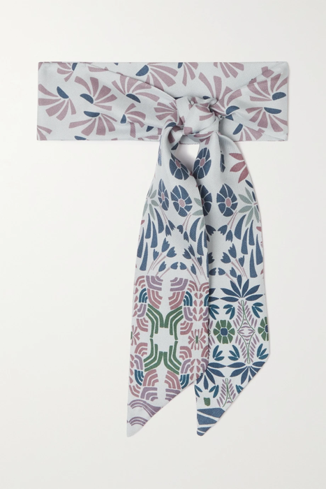 유럽직배송 로로피아나 스카프 LORO PIANA Floral-print silk-twill scarf 26191867424542757