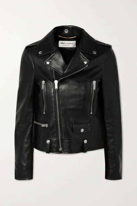 유럽직배송 생로랑 SAINT LAURENT Leather biker jacket 1343770187844212