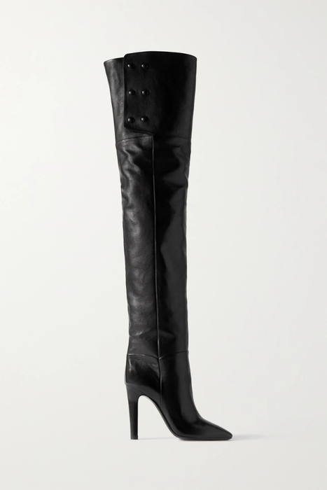 유럽직배송 생로랑 롱부츠 SAINT LAURENT Jane textured-leather over-the-knee boots 38063312419948947