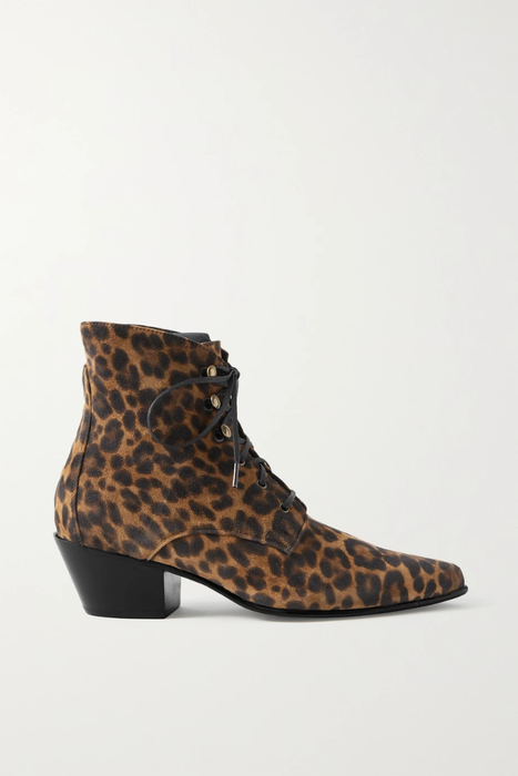 유럽직배송 생로랑 앵클부츠 SAINT LAURENT Jack leopard-print suede ankle boots 38063312419948492