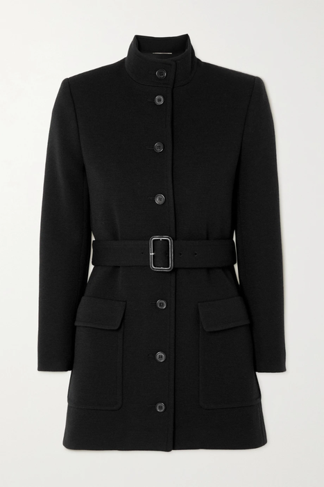 유럽직배송 생로랑 자켓 SAINT LAURENT Belted wool-blend jersey jacket 38063312419812368
