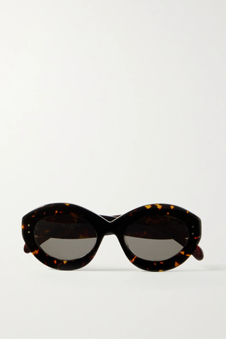 유럽직배송 알라이아 선글라스 ALAÏA Round-frame tortoiseshell acetate sunglasses 38063312419904260