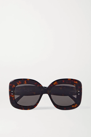 유럽직배송 알라이아 선글라스 ALAÏA Oversized square-frame tortoiseshell acetate sunglasses 38063312419904261