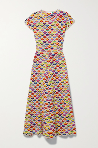유럽직배송 끌로에 원피스 CHLOÉ Cutout crocheted cashmere and wool-blend maxi dress 34344356236584569