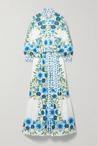 유럽직배송 보르고드노르 원피스 BORGO DE NOR Belted floral-print cotton-sateen maxi dress 33258524072881247