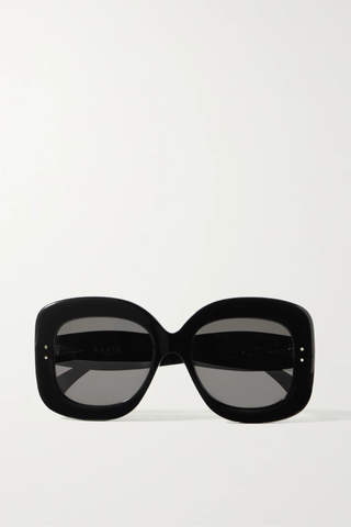 유럽직배송 알라이아 선글라스 ALAÏA Square-frame acetate sunglasses 38063312419904259