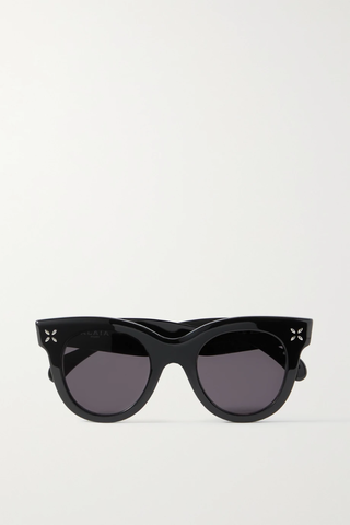유럽직배송 알라이아 선글라스 ALAÏA Round-frame acetate sunglasses 38063312419904547