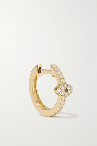 유럽직배송 잭키에이슈 싱글 귀걸이 JACQUIE AICHE 14-karat gold diamond single hoop earring 38063312419089245