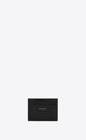 유럽직배송 입생로랑 카드케이스 SAINT LAURENT paris card case in lizard-embossed leather 370779CJ50W1000