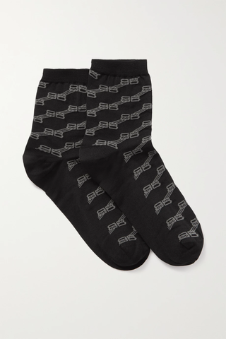 유럽직배송 발렌시아가 양말 BALENCIAGA Jacquard-knit cotton-blend socks 1647597283509912