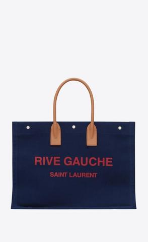 유럽직배송 입생로랑 리브 고쉬 토트백 SAINT LAURENT rive gauche large tote bag in canvas 509415FAAOT4288
