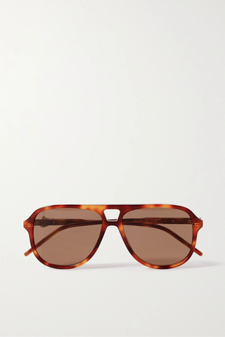 유럽직배송 구찌 선글라스 GUCCI EYEWEAR Aviator-style tortoiseshell acetate sunglasses 1647597283173639