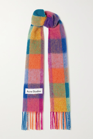 유럽직배송 아크네스튜디오 스카프 ACNE STUDIOS Fringed striped knitted scarf 43769801096452944