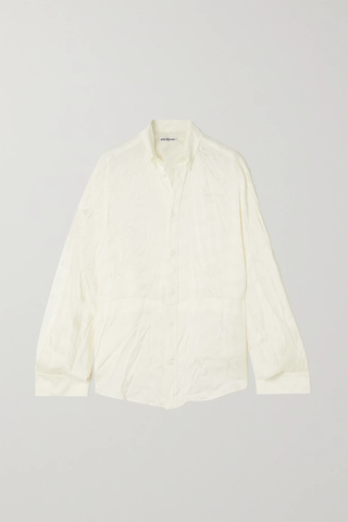유럽직배송 발렌시아가 셔츠 BALENCIAGA Oversized crinkled satin-jacquard shirt 1647597284059087