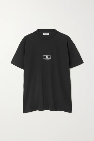 유럽직배송 발렌시아가 티셔츠 BALENCIAGA Embroidered cotton-jersey T-shirt 1647597284060234