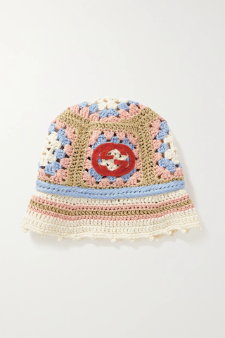 유럽직배송 구찌 버킷햇 GUCCI Isotta crocheted cotton-blend bucket hat 1647597276570354
