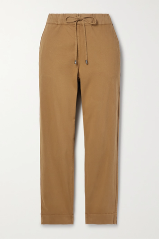 유럽직배송 막스마라 팬츠 MAX MARA Leisure Terreno cropped stretch-cotton straight-leg pants 42247633209110214