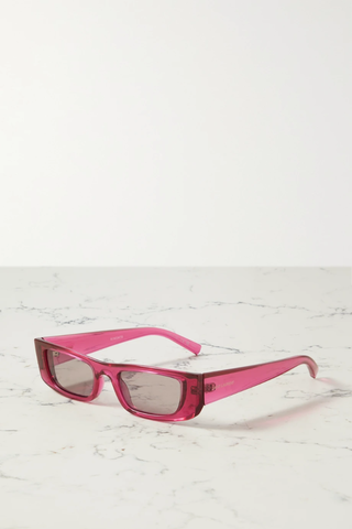 유럽직배송 생로랑 선글라스 SAINT LAURENT EYEWEAR Rectangular-frame acetate sunglasses 1647597289029342