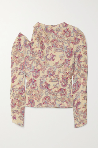 유럽직배송 이자벨마랑 블라우스 ISABEL MARANT Torence cutout paisley-print silk-crepe blouse 43769801094921316