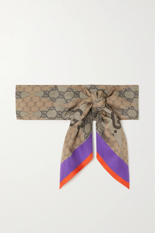 유럽직배송 구찌 스카프 GUCCI Printed silk-twill scarf 1647597289867917